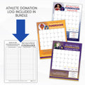 custom calendar fundraiser template for sports teams